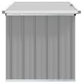 vidaXL Záhradný úložný box, sivý 129x67x65 cm