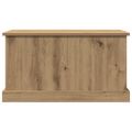 vidaXL Úložné boxy dub artisan 70x40x38 cm kompozitné drevo