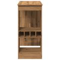 vidaXL Barový stôl s policami dub artisian 90x47,5x103,5cm komp. drevo