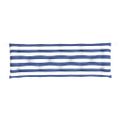 vidaXL Podložky na záhradnú lavičku 2 ks modro-biele 150x50x7cm látka