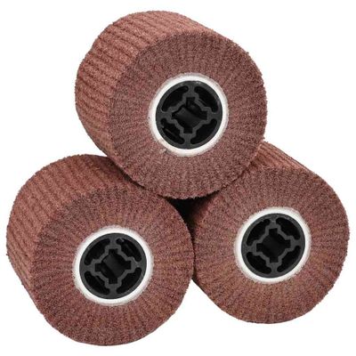 vidaXL Brúsne valce 3 pcs Hnedá 12 x 12 x 10 cm Syntetické vlákno