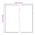 vidaXL Priehľadná plachta s okami 6x12 m Polyetylén