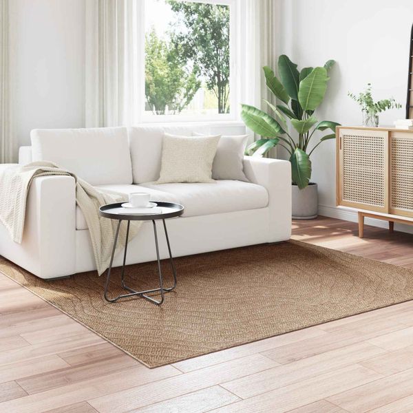 vidaXL Kusové koberce Moiré AGIRA Prírodná 120 x 120 cm Polyester