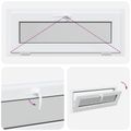 vidaXL Podkrovné okno RISOR 110 x 40 cm PVC a sklo