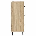 vidaXL Zásuvkový kabinet Dub sonoma 33 x 34,5 x 89,5 cm