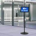 vidaXL Podstavcový plagátový stojan Strieborná a4 PVC a oceľ