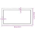 vidaXL Stolová doska svetlohnedá 80x40x(2-4)cm ošetrený masív hrany