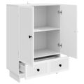 vidaXL Servírovacia skriňa Biely 66 x 34,5 x 95 cm Konštruované drevo