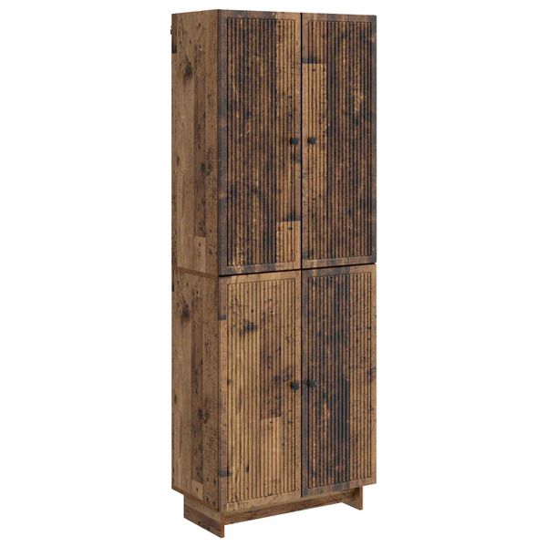vidaXL Sada skríň 2 pcs Staré drevo 66 x 34,5 x 90 cm Kompozitné drevo