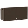 vidaXL Záhradný úložný box Hnedý 110x50x58 cm Poly ratan