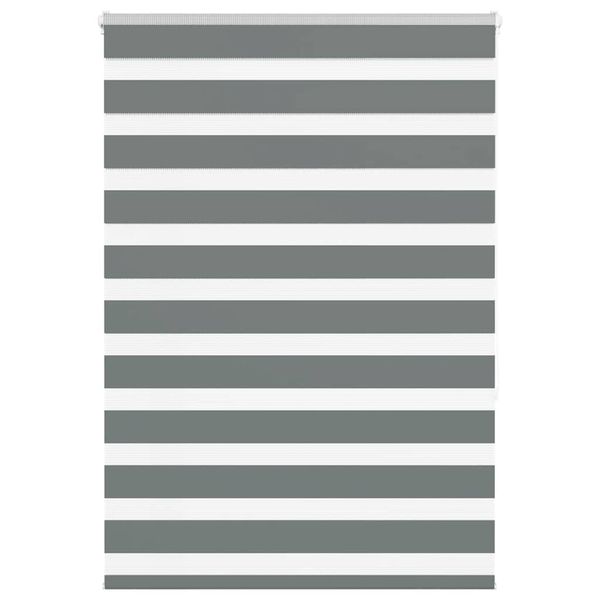 vidaXL Zebra roleta tmavošedá 105x150 cm šírka látky 100,9cm polyester