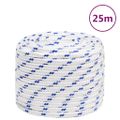 vidaXL Lodné lano biele 18 mm 25 m polypropylén