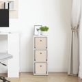 vidaXL Servírovacia skriňa so zásuvkou Biela 25,5 x 22 x 69,5 cm