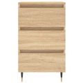vidaXL Nočné stolíky 2 ks dub sonoma 40x35x69 cm kompozitné drevo