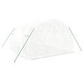 vidaXL Skleník s oceľovým rámom biely 12 m² 4x3x2 m