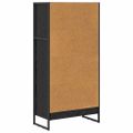 vidaXL Knižnica 60 x 30 x 121 cm Kompozitné drevo Čierny dub