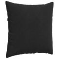 vidaXL Vankúše na pohovku 2 pcs Čierna 80 x 80 cm Kordúrová tkanina