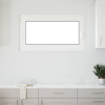 vidaXL Podkrovné okno RISOR 110 x 60 cm PVC a sklo Biela