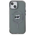 Puzdro Karl Lagerfeld HC MagSafe IML Metal Choupette Head pre iPhone 15 6,1" čierne
