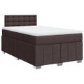 vidaXL Boxspring posteľ s matracom tmavohnedá 120x190 cm látka