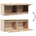 vidaXL Nástenné skrinky 2 ks 45x30x35 cm masívne borovicové drevo