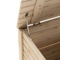 vidaXL Úložný box s vekom RANA 100x49x54 cm borovicový masív