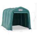 vidaXL Garážový stan zelený 2,4x3,6 m PVC