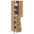 vidaXL Highboard Remeselný dub 34,5 x 34 x 180 cm Kompozitné drevo