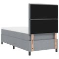 vidaXL Posteľ s pružinovým rámom Svetlosivá 80 x 200 cm látka