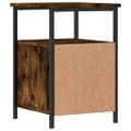 vidaXL Nočné stolíky 2 ks dymový dub 34x35,5x50 cm kompozitné drevo