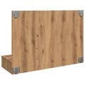 vidaXL Zrkadlová skrinka s LED diódou, dubový dekor, 90x31,5x62 cm