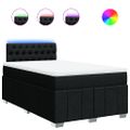 vidaXL Boxspring posteľ s matracom čierna 120x190 cm látka
