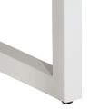 vidaXL Konzolový stolík hnedý 110x35x76 cm mangovníkový masív a železo