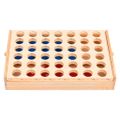 vidaXL Hra 4 v rade 24x15x4 cm masívne drevo