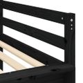 vidaXL Detská vyvýšená posteľ veža bielo-čierna 90x200 cm borovica