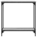 vidaXL Konzolový stolík sivý sonoma 75x30,5x75 cm kompozitné drevo