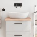 vidaXL Kúpeľňová doska 60x50x(2-4) cm neošetrený masív