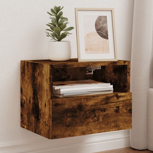 vidaXL TV nástenné skrinky 2 ks dymový dub 40x30x30cm kompozitné drevo