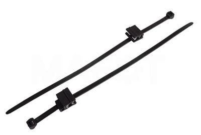 FVE Stahovací pásky s klipem S-29052024 4.6 mm, 200 mm, černá, 100 ks FVE Stahovací pásky s klipom S-29052024 4.6 mm, 200 mm, černá, 100 ks