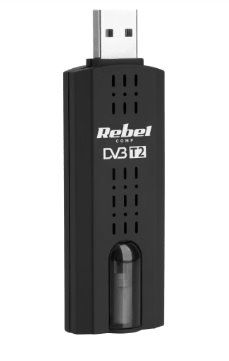 Tuner externý USB DVB-T2/C REBEL KOM1060, H.265 HEVC Tuner externí USB DVB-T2/C REBEL KOM1060, H.265 HEVC
