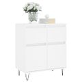 vidaXL Komoda biela 60x35x70 cm spracované drevo