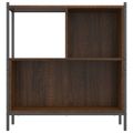 vidaXL Knižnica hnedý dub 72x28x77,5 cm kompozitné drevo