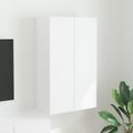 vidaXL TV nástenná skriňa 59,5 x 31 x 100 cm Biela Kompozitné drevo