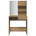 vidaXL toaletný stolík so zrkadlom Artisan Dub 74,5x40x141 cm