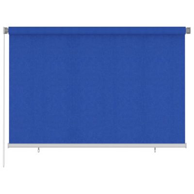 vidaXL Vonkajšia zatemňovacia roleta 220x140 cm modrá HDPE