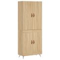 vidaXL Vysoká skrinka dub sonoma 69,5x34x180 cm spracované drevo
