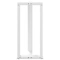 vidaXL Nohy barového stola v tvare T, 2 ks, biele, 40x35x(90-91) cm, oceľové