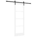 vidaXL Posuvné dvere ORKDAL Biela a čierna 73,5 x 211 cm