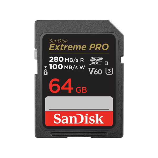 SanDisk Extreme PRO 64GB 280MB/s V60 UHS-II