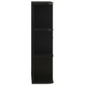 vidaXL Kúpeľňová skrinka so zrkadlom, čierna 66x17x63 cm, MDF